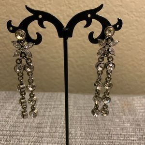 Clear Crystal Rhinestone Chandelier Drop Dangle Earrings